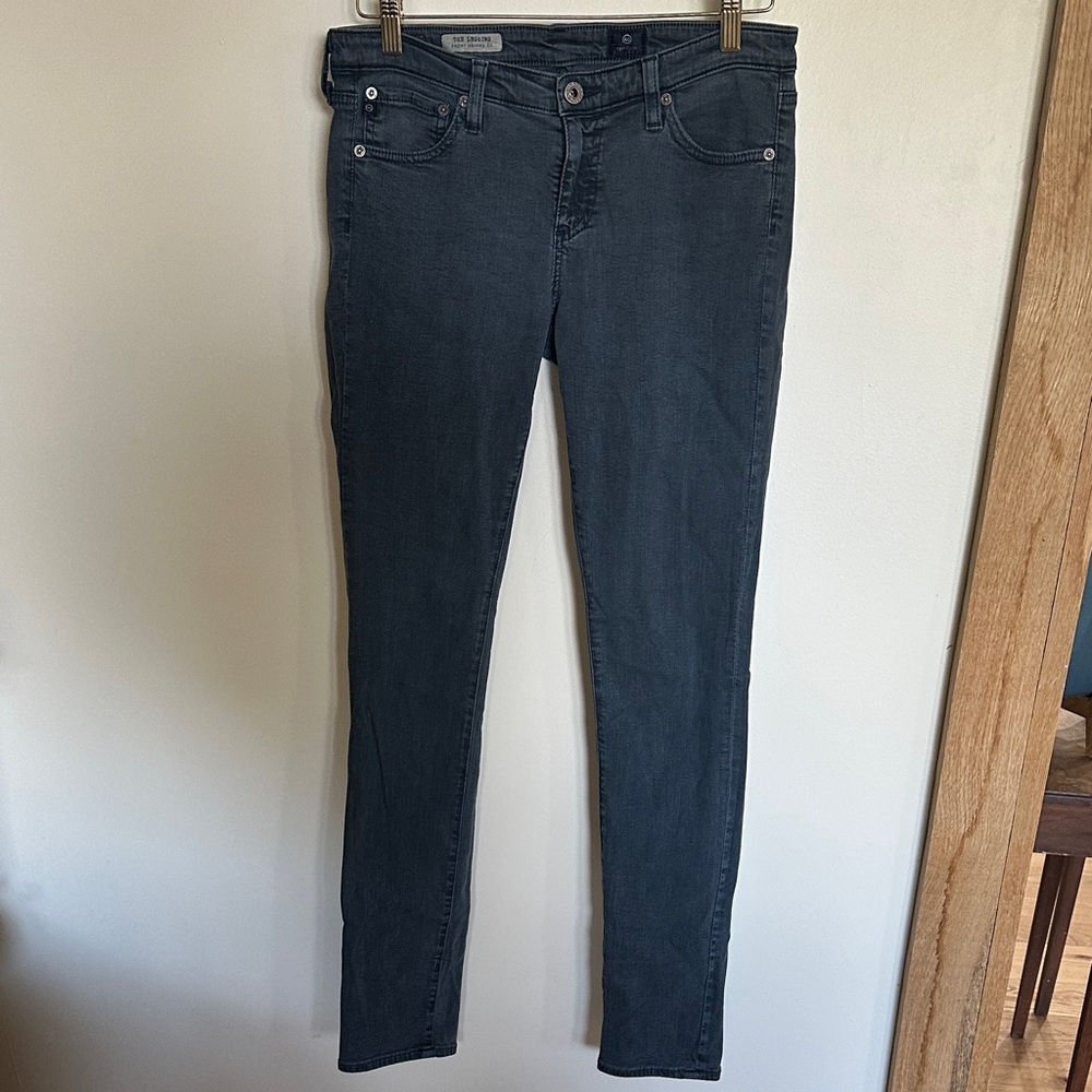 AG Adriano Goldschmied The Legging Super Skinny Fit Dark Gray Jean size 28 reg